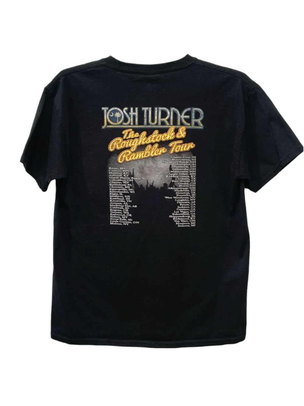 Josh Turner Roughstock and Rambler Tour Youth Large T Shirt Concert Tee Country - Picture 3 of 11